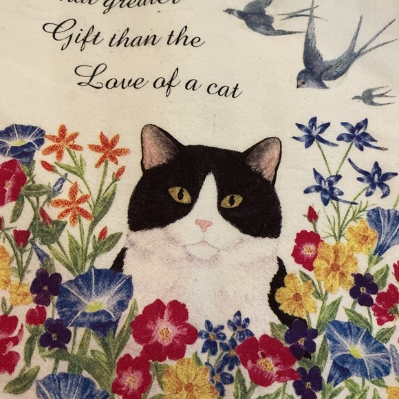 🌸Alice’s Cottage Charming Cat Flour Sack Towel - Picture 2 of 4